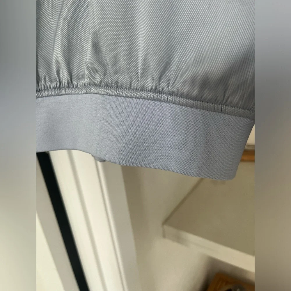 Alexander Wang Silk Bomber Jacket, Icy Blue Size 2 / xs - small